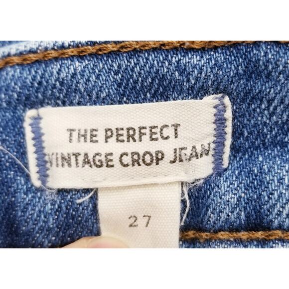 Madewell Jeans "The Perfect Vintage Crop Jean" #MD614 - Size 27 - Picture 9 of 11